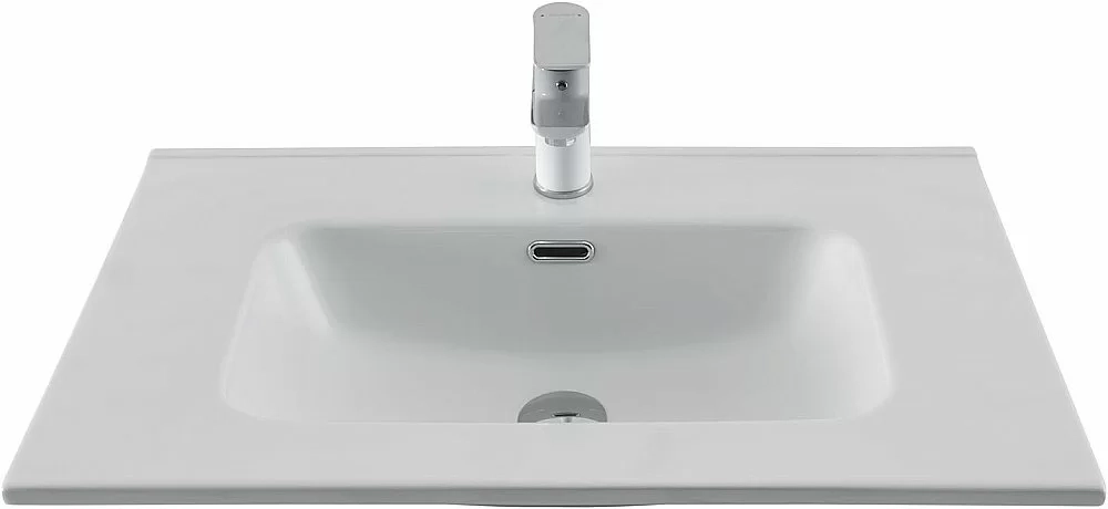 Тумба с раковиной Aquanet Алвита new 70 344133+330430 белая матовая