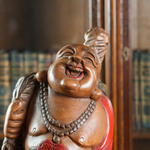 Большая деревянная фигура Будды «Хотэй»