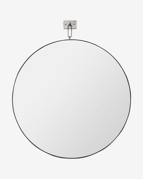 Серебряное настенное зеркало “Найт”