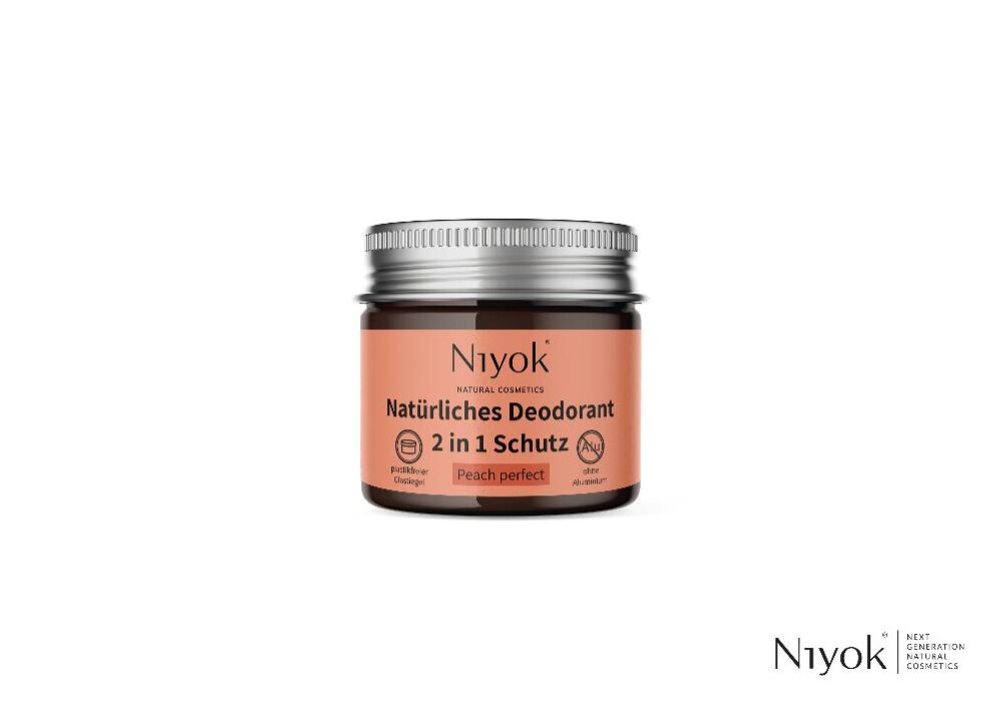 Дезодорант-крем 2-в-1 Персик, Niyok, 40 мл