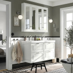 Тумба для ванной - TÄNNFORSEN / ORRSJÖN/ TАNNFORSEN / ORRSJОN IKEA/ ТАНФФОРСЕН/ОРРСЬЕН ИКЕА, 122х74 см, белый