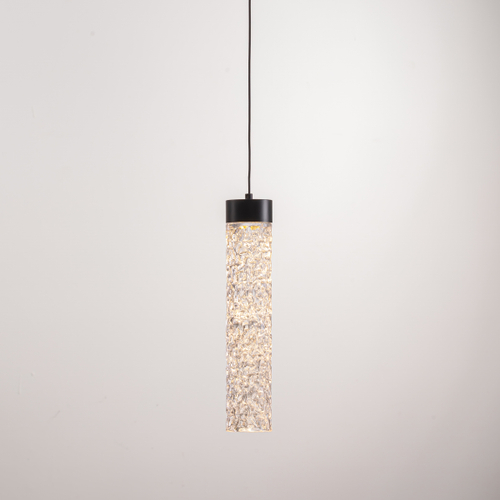 Подвесной светильник MD24030028-1A matt black/clear