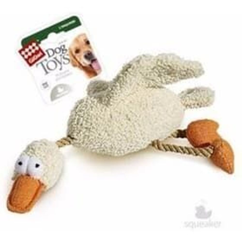 GiGwi Игрушка Утка с пищалкой/ткань, пластик 31см 75037