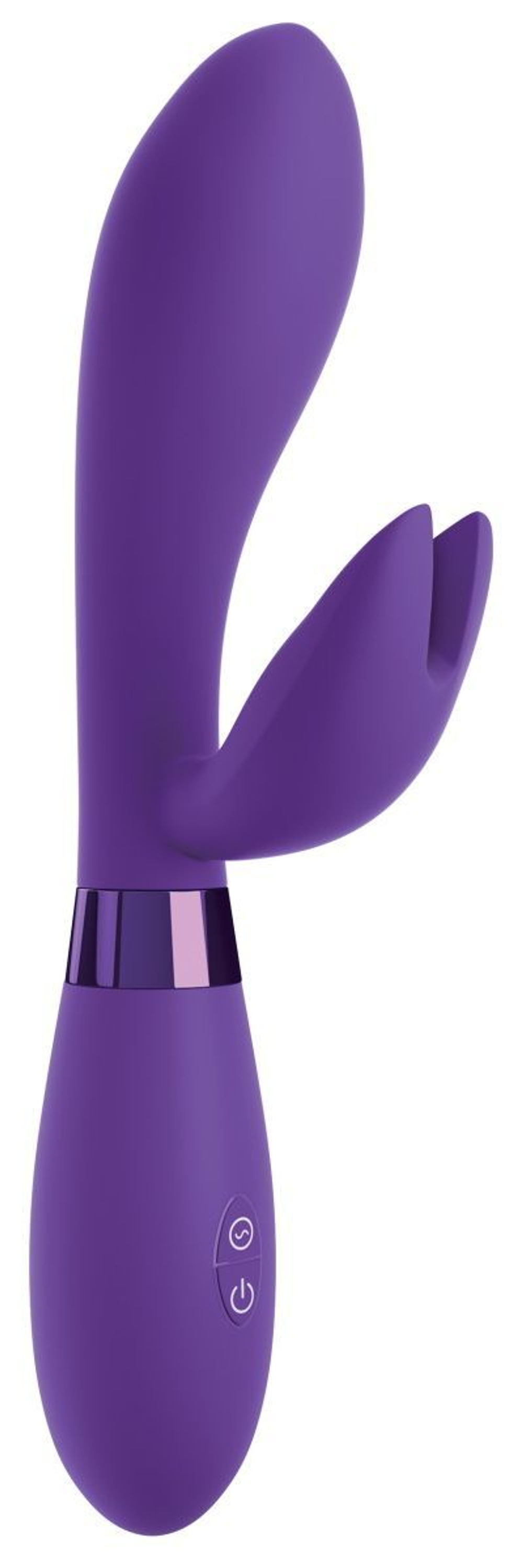 Фиолетовый вибратор-кролик #bestever Silicone Vibrator - 21,2 см.