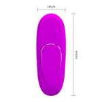 Лиловая вибровкладка в трусики Lisa с пультом ДУ (Цвет: лиловый)