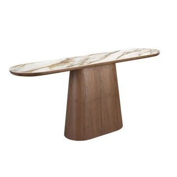 Консоль 3284 из керамики в мраморной отделке и ореха