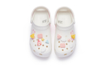 【Customized sneakers】 Crocs Classic clog 811 made of Meow brand cake cake kitten cream cake hole shoes women's white