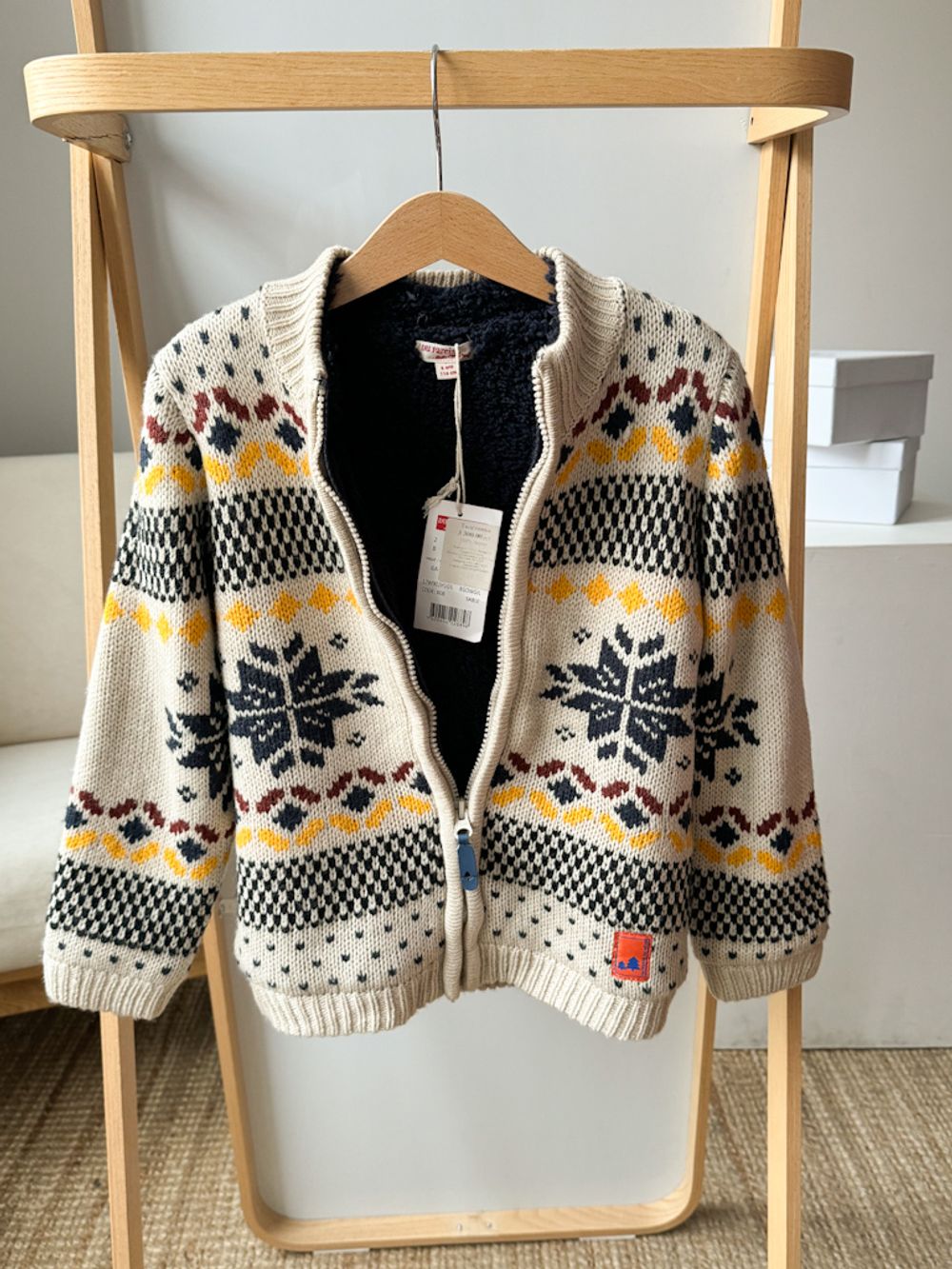 Новый утепленный кардиган Du Pareil, 116