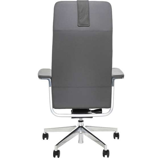 Эргономичное кресло Match HB, графитовая кожа | Bartoli Design