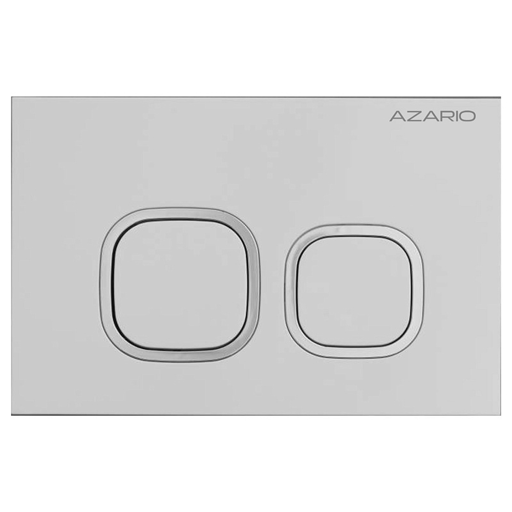 Кнопка смыва AZARIO NEW-TS механическая, двойной смыв, квадратные кнопки, ABS пластик, хром (AZ-ABS-002-CH)