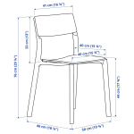 Стол и 4 стула - PS 2012 / JANINGE IKEA / ЙАНИНГЕ ИКЕА, 106х80х74 см,  белый