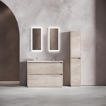 Тумба напольная под раковину Sancos Libra Floor, дуб галифакс натуральный 1190х450х840 мм