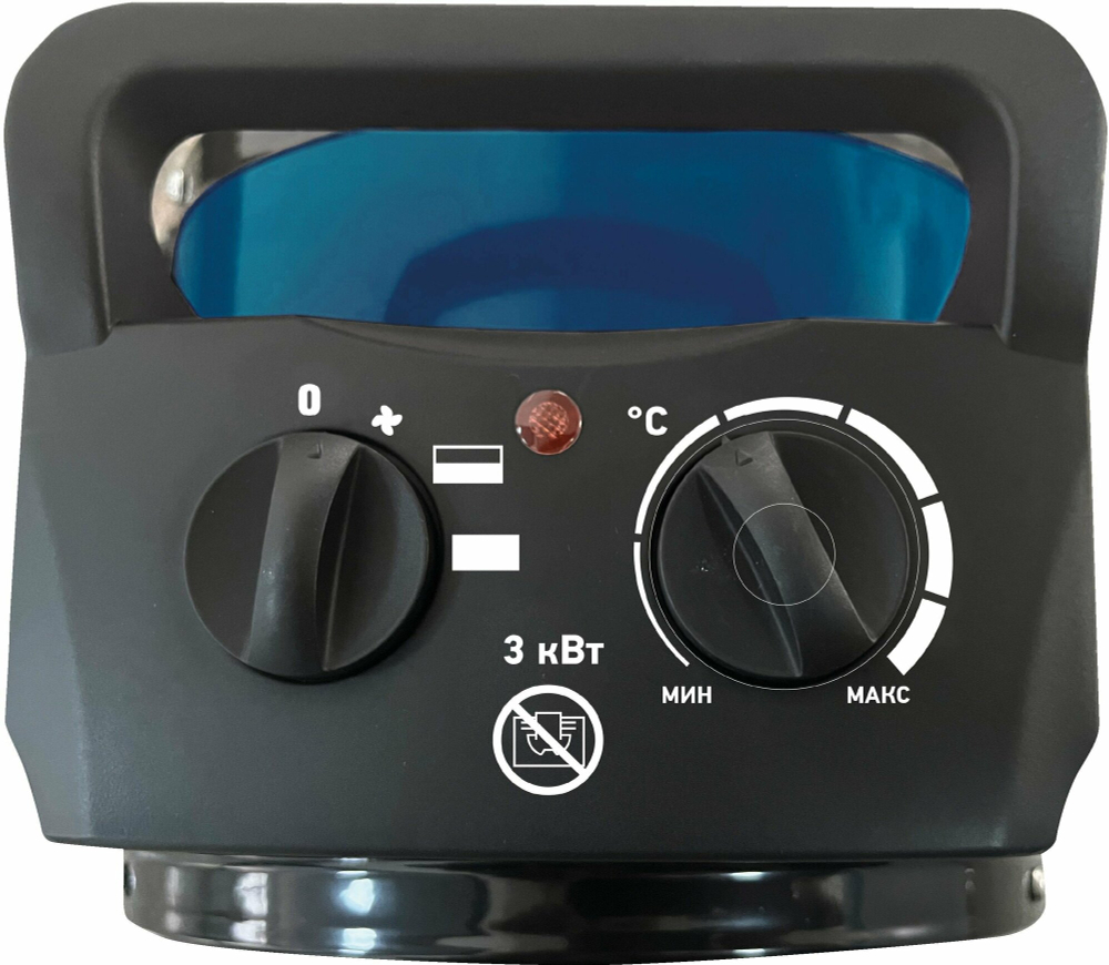 СИБРТЕХ Тепловая пушка, керамический нагреватель K3, 3 режима, 230В, 1500/3000 Вт// 96404