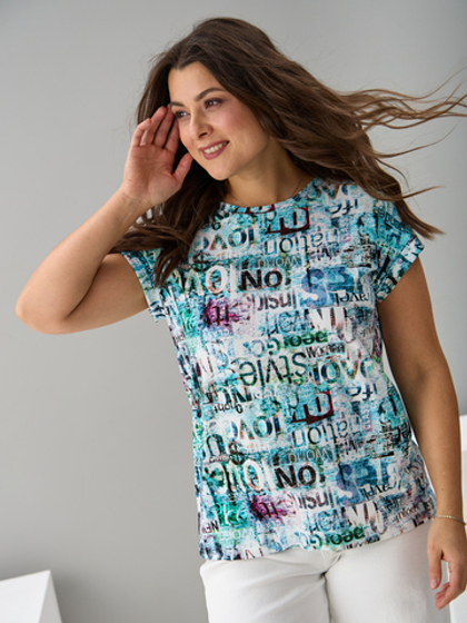 Футболка Фв-104/ментолакварель-буквы