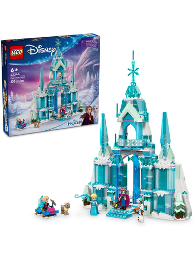 Конструктор Лего Дисней Ледяной дворец Эльзы 43244 | LEGO Disney Elsa’s Ice Palace | детализированный замок  630 дет 6+