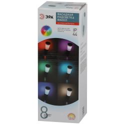 Светильник уличный ЭРА ERAFS012-09 на солнечной батарее настенный Факел RGB 1 LED