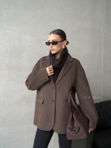 Пиджак из шерсти шоколадного цвета