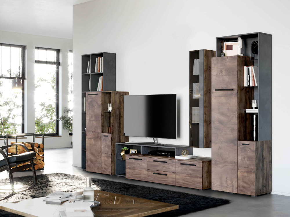 Глазго гостиная Шкаф навесной