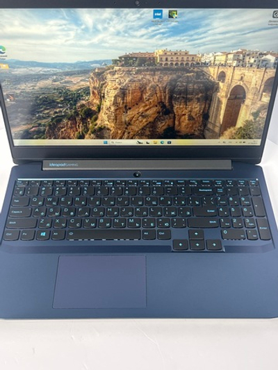 Ноутбук Lenovo IdeaPad Gaming 3 15IMH05 (81Y40099RK) 15.6"/Intel Core i5-10300H/RAM 8GB/SSD 512 GB/nVidia GeForce GTX 1650 Ti 4 Гб/IPS /1920x1080/DOS/Подсветка кл-ры: LED/синий. Состояние: Уценка/небольшой след. на матрице от клавиатуры