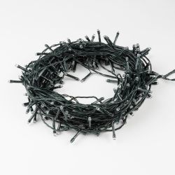 ULD-S2000-200-DGA WHITE IP20 Гирлянда светодиодная. 20м. 200 светодиодов. Белый свет. Провод зеленый. ТМ Uniel