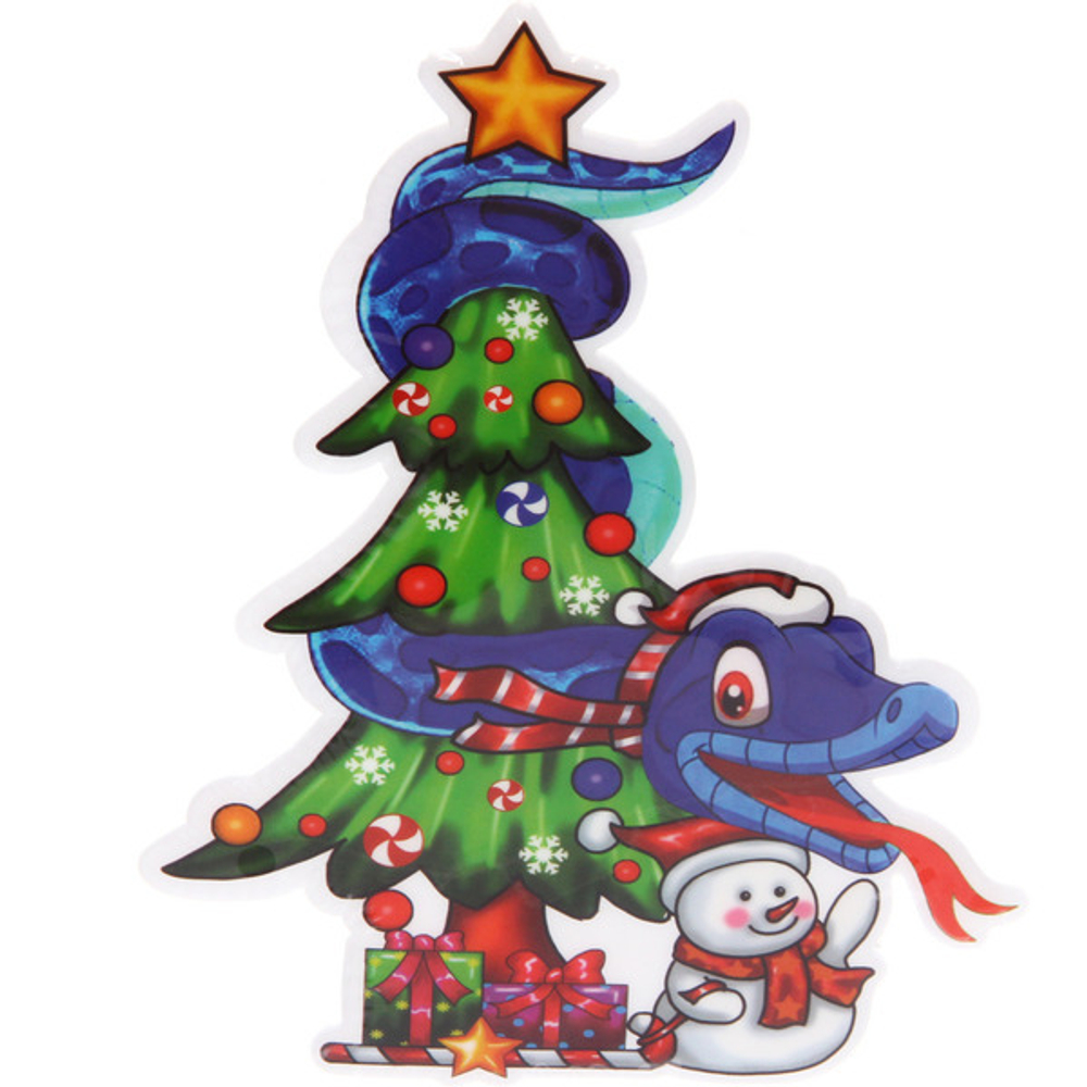 Наклейка на стекло «Синее настроение» 20*20 см