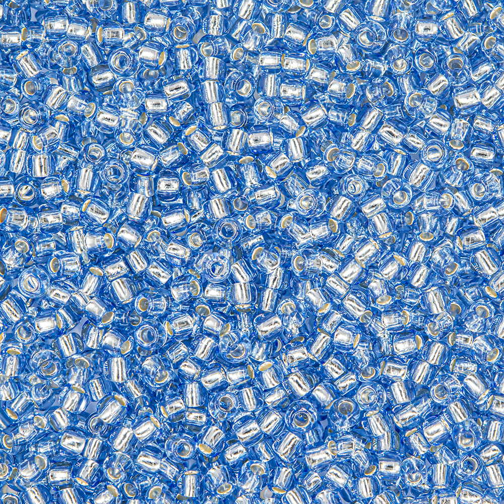 Японский бисер TOHO Round 11/0 (№33), с внутренним серебрением, прозрачный