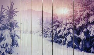 Панно из дерева Winter Forest