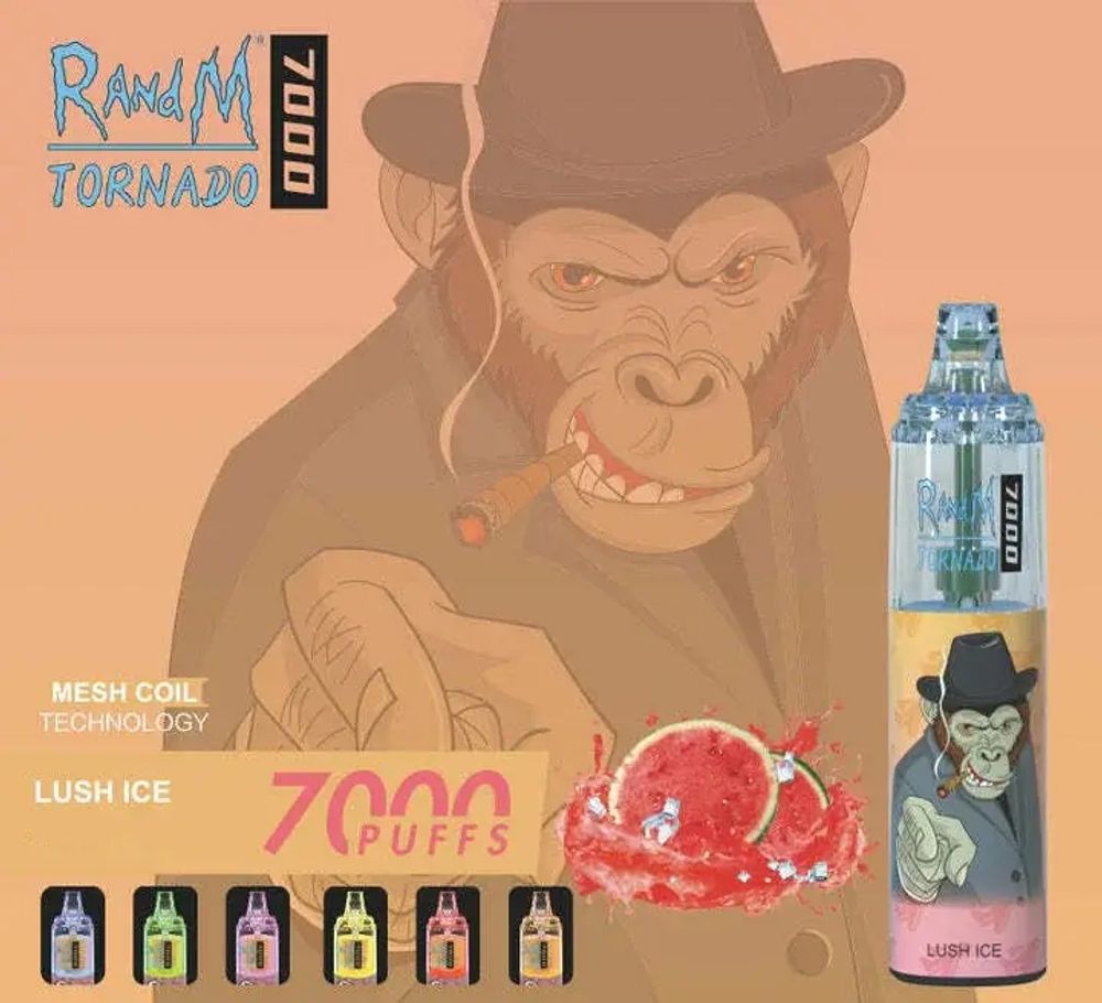 RandM Tornado 7000 - Lush Ice (5% nic)