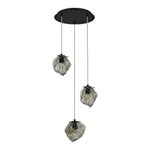 SL1175.403.03 Светильник подвесной ST-Luce Черный/Серо-зеленый E14 3*40W