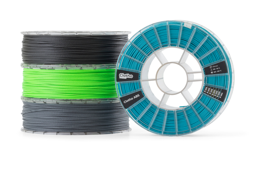 Пластик для 3D-принтеров, Clotho Filaments, Clotho ABS, GF-13, зеленый, 1,75 мм, 750