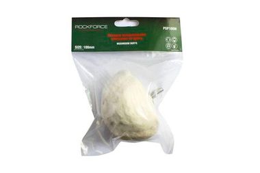 Насадка полировальная хлопковая ''полусфера ''на дрель 100мм (? хвостовика 6мм),в блистере RockForce##Rock FORCE RF-PSP100M