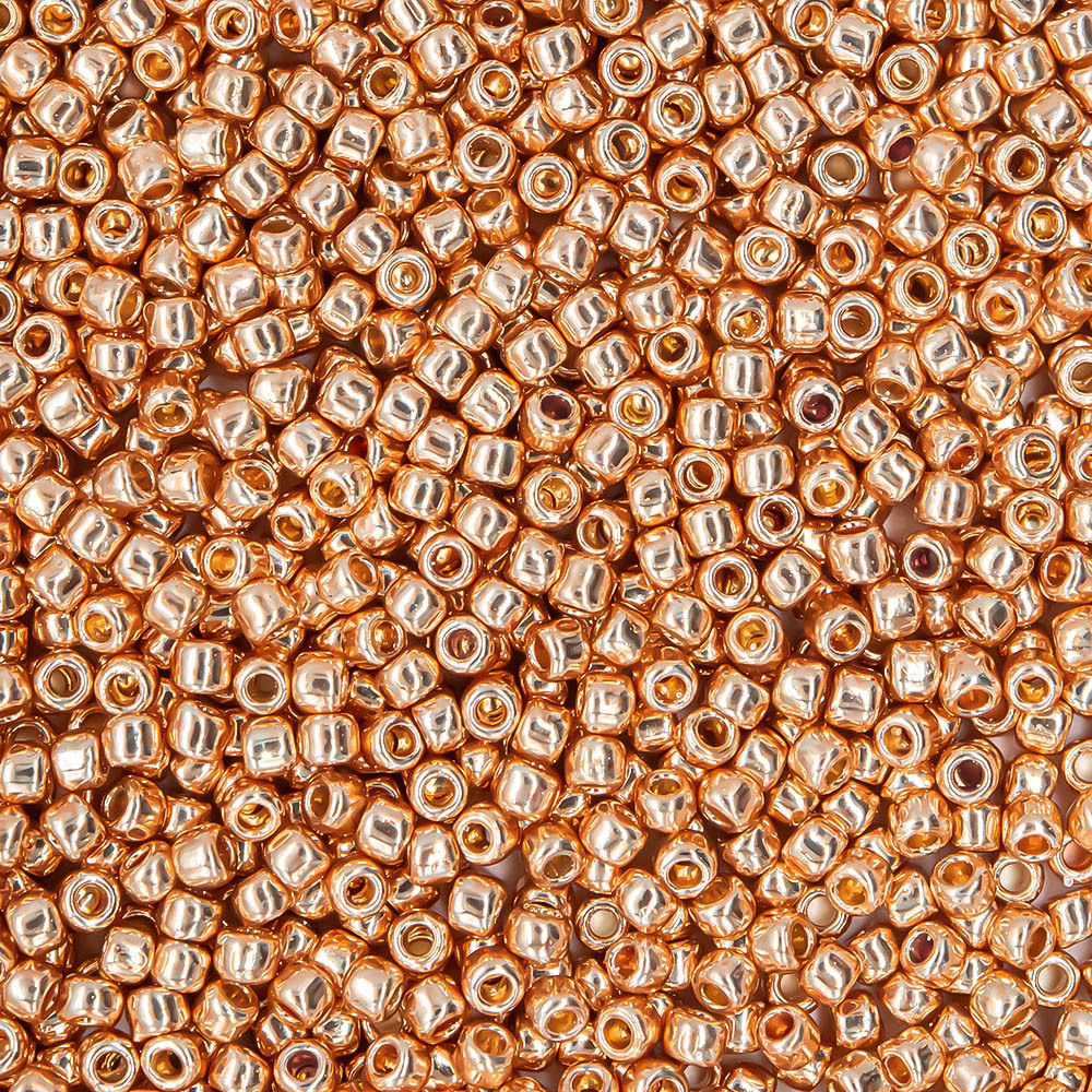 Японский бисер TOHO Round 11/0 (№PF551), непрозрачный глянцевый с металлическим блеском