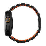 Ремешок Nomad Stratos Black Titanium Ultra Orange FKMдля Apple Watch 45/46/49mm