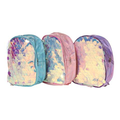 Рюкзак детский, 23*20см, с большими пайетами, 3цвета микс