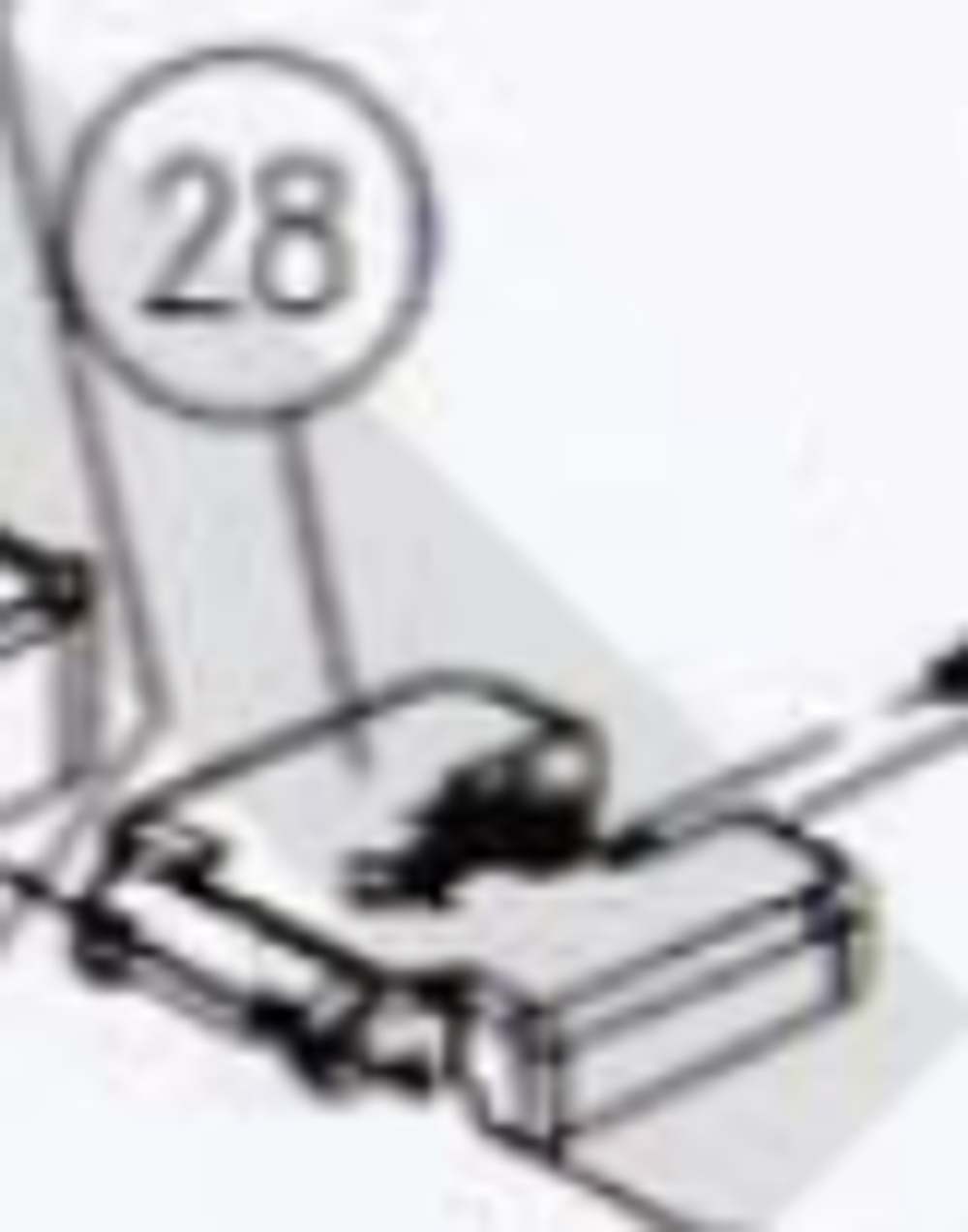 Запчасть №28 для Hybest GSR40A. Крышка баллонного отсека