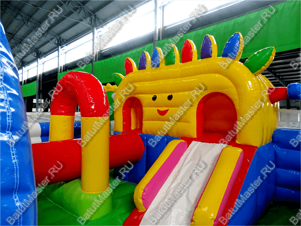 Коммерческий надувной батут "Радужный город 2" 12*6*3 м