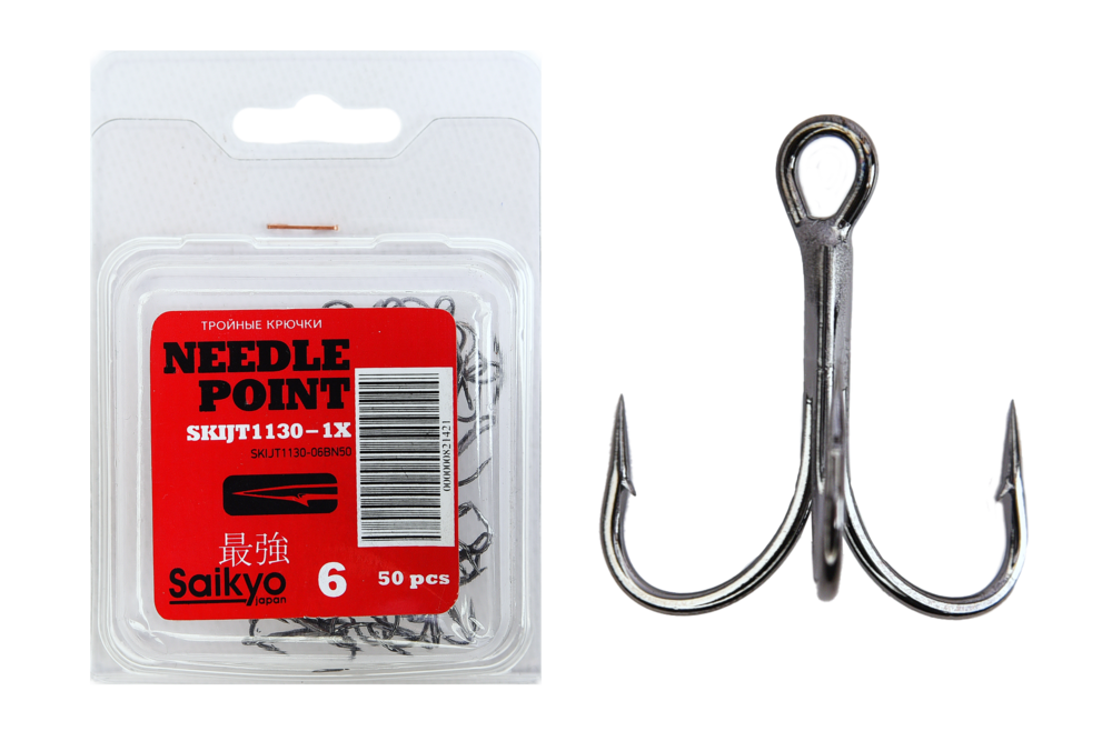 Крючки Saikyo тройн.1130 BN №06 (50шт)