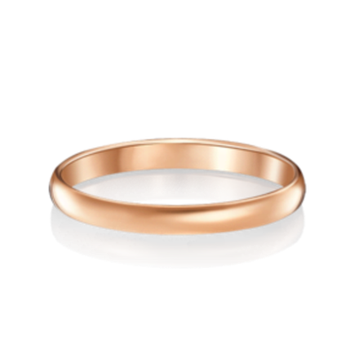 Обручальное кольцо из красного золота 01-3915-00-000-1110-11