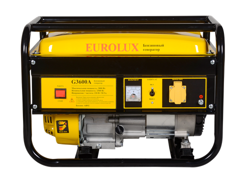 Бензиновый генератор EUROLUX G3600A - [2,5 кВт / 220V]