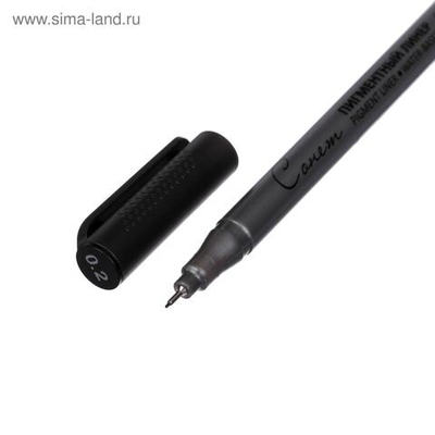 Ручка капиллярная для черчения ЗХК Сонет линер 0.2 мм, чёрный, 2341645