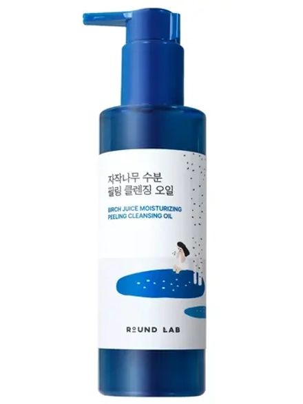 Round Lab Гидрофильное масло с берёзовым соком и кислотами Birch Juice Moisturizing Peeling Cleansing Oil 200 мл