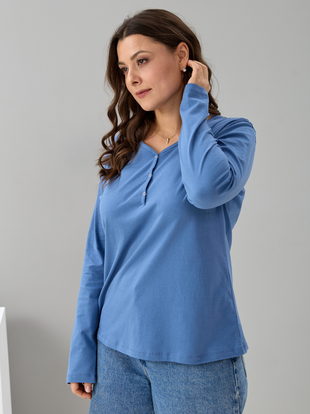 Лонгслив Л-004/индиго