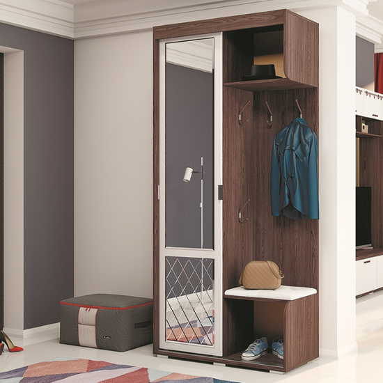 Прихожая Варда ясень темный / белый