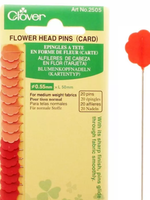 Булавки с цветной головкой 20шт 2505 Clover