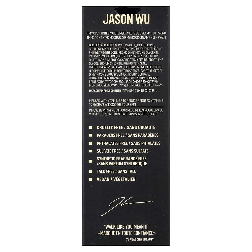 Jason Wu, увлажняющий крем с оттенком, сочетающий с CC Cream®, оттенок 08 Skin8, 30 мл (1,01 жидк. унции)