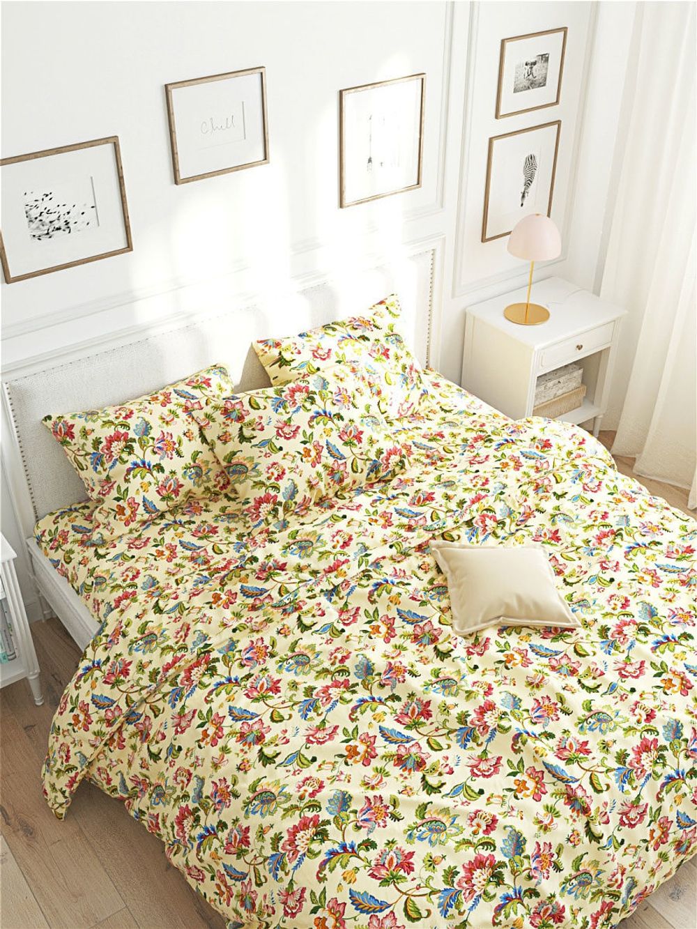 Пододеяльник Сказка "Жар-птица" евро на молнии 200х215 см, перкаль