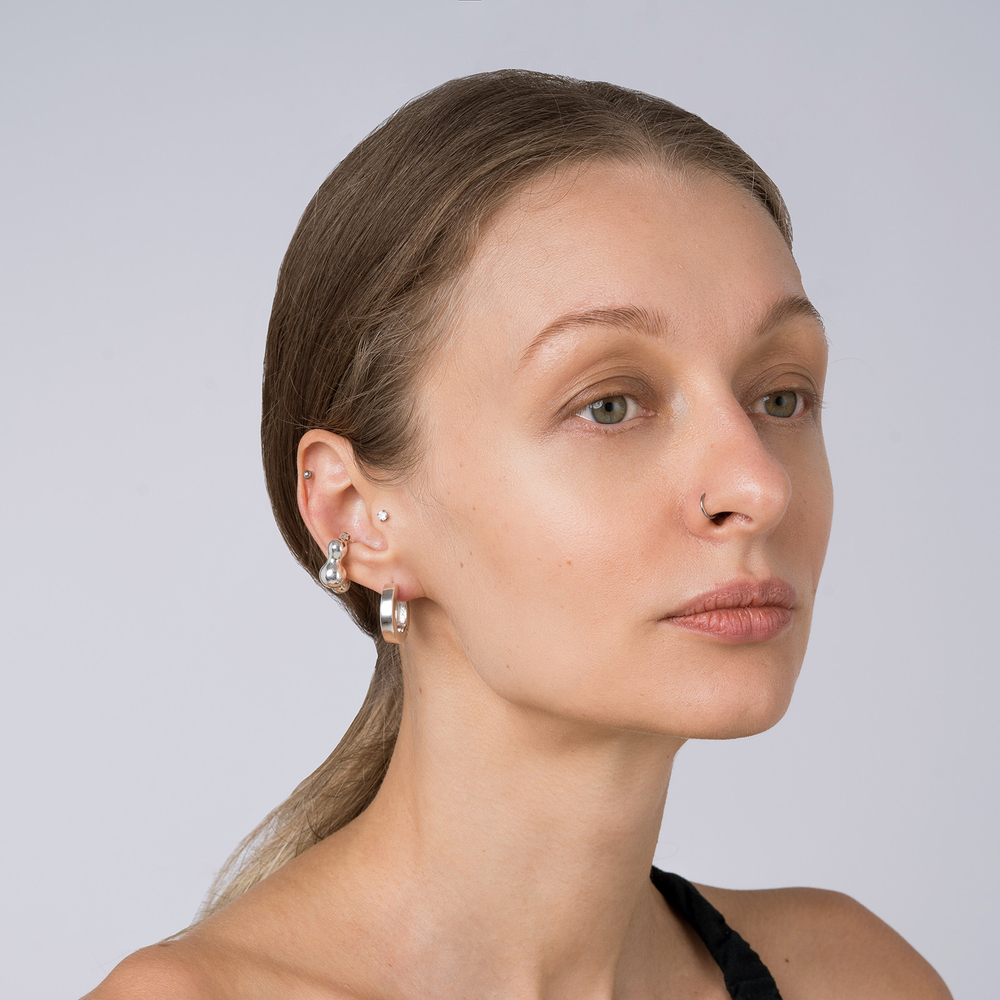 Серьги – хупы большие