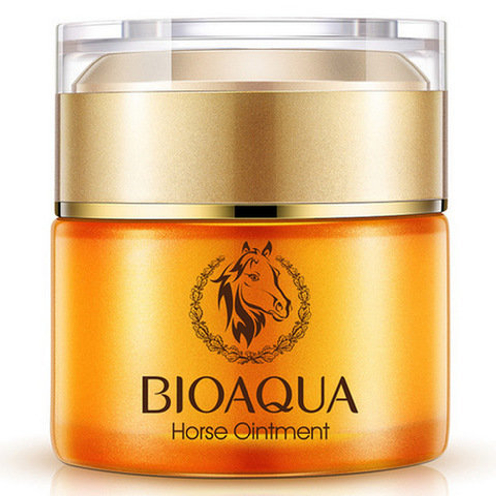 Крем для лица BioAqua с лошадиным жиром увлажняющий Horse Oil Ointment 50 г