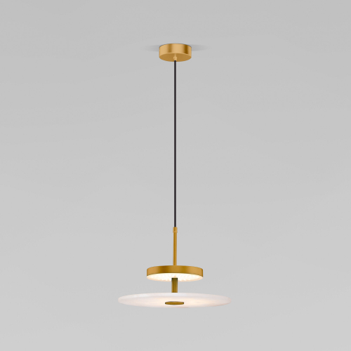 Светодиодный подвесной светильник с мраморным рассеивателем 40342 LED латунь