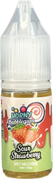 Жидкость (М) Horny Bubblegum (10 мл, 20 мг SALT) Sour Strawberry